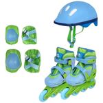kit patins com proteção belfix 3 em 1 dino n°29/32 366802