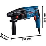 martelete bosch gbh 220 720w 127v azul
