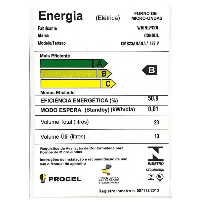 micro-ondas consul 23 litros com função marmita cor inox cms23arana