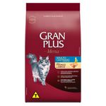 ração para gatos castrados granplus menu 10,1kg frango e arroz (mp)