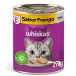 ração úmida para gatos adultos whiskas 290g frango (mp)