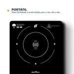 cooktop indução britânia 1 queimador 127v preto (mp)