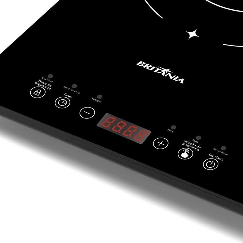 cooktop indução britânia 1 queimador 127v preto (mp)
