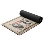 passadeira para cozinha rozac 45x115cm galinhas (mp)