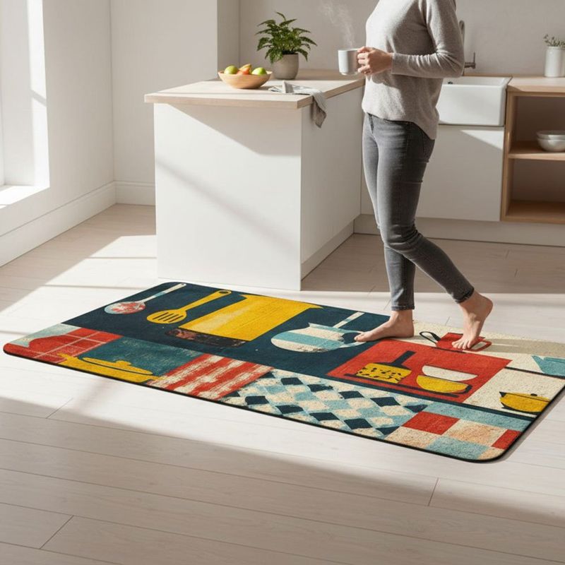passadeira para cozinha rozac 45x115cm patchwork (mp)