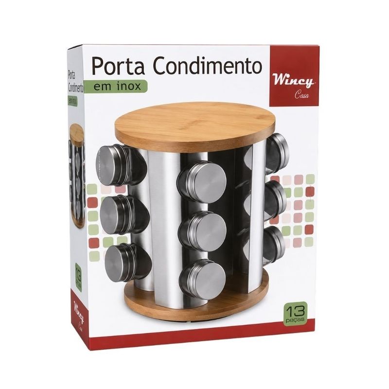 porta condimento wincy giratório inox ixb01009 (mp)