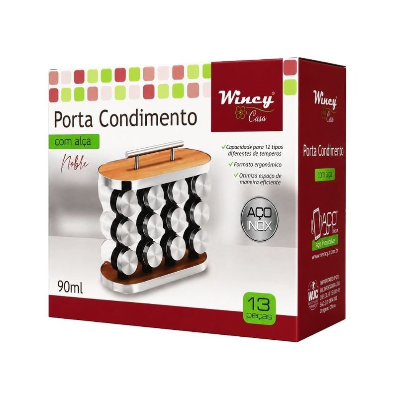 porta condimento wincy com alça inox ixb03321 (mp)