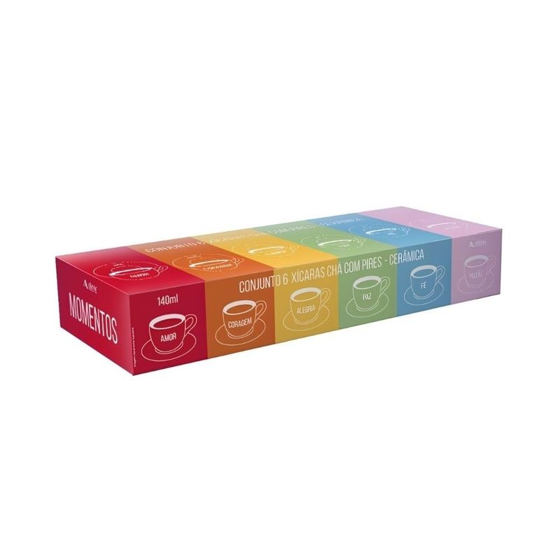 xícara allmix com pires cerâmica 140ml 331800 (mp)