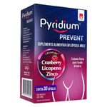 pyridium prevent licopeno + bisglicinato de zinco + cranberry 30 cápsulas adium