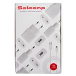 kit carregador de parede usb + cabo micro usb salcomp branco s11d38kit (mp)