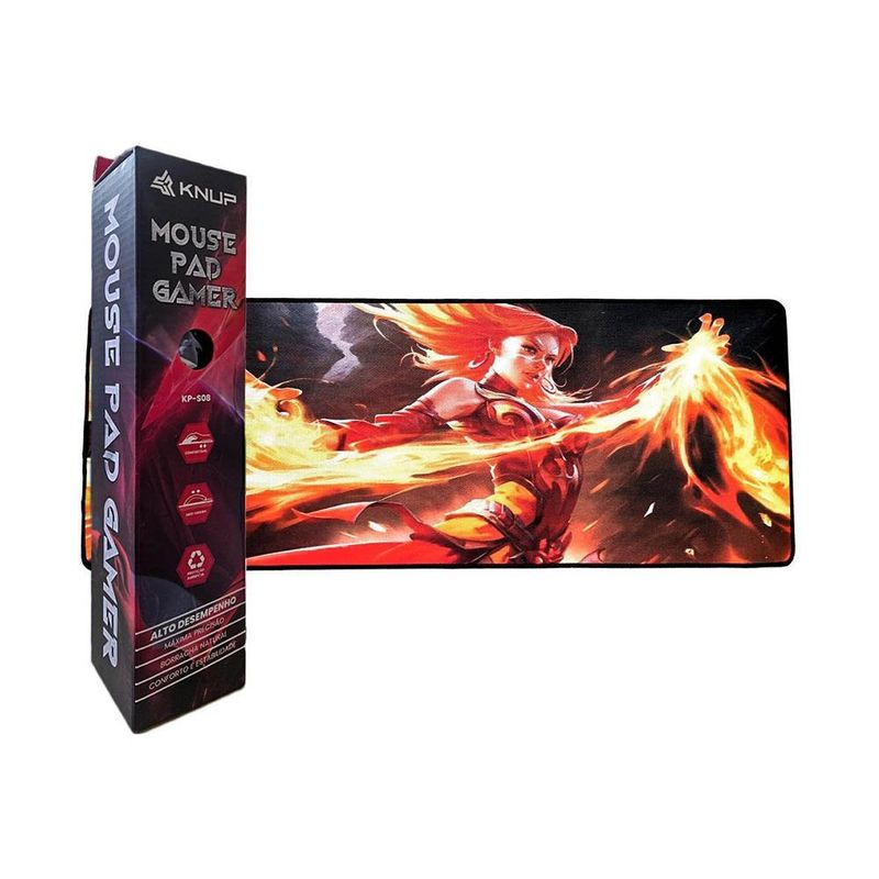 mousepad gamer 800x300mm knup com estampa kp-s08 (mp)