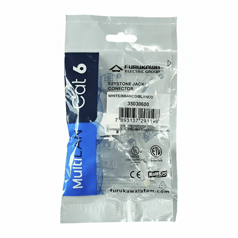 conector fêmea keystone rj45 cat6 multilan furukawa (mp)
