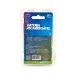 bateria recarregável knup 9v 450mah (mp)
