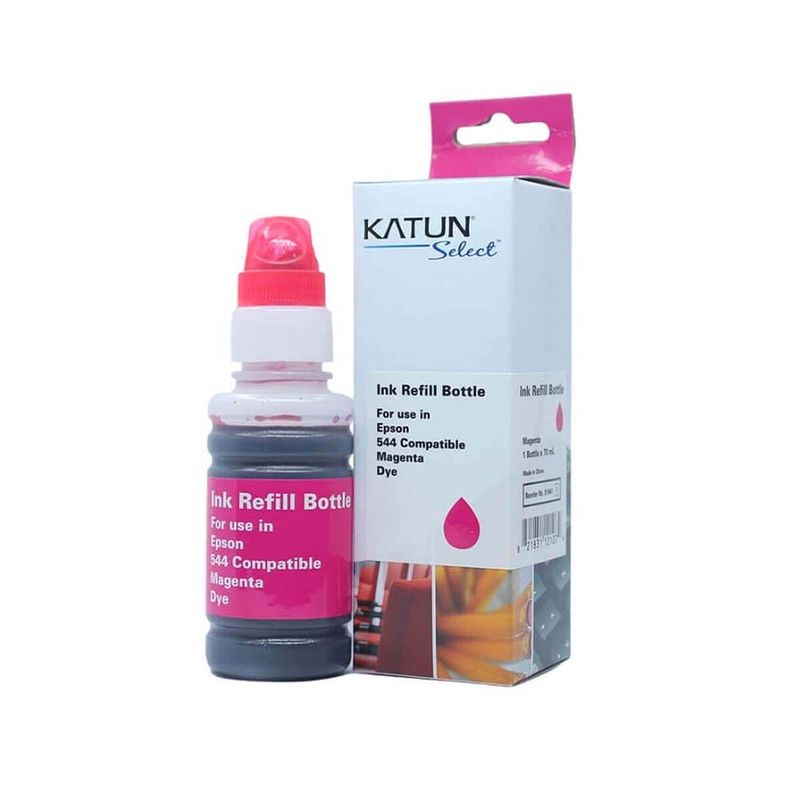 refil de tinta katun para impressoras epson t544320 70ml magenta para l3110 l3210 l3150 l3250 l5190 l5290 l5590 (mp)