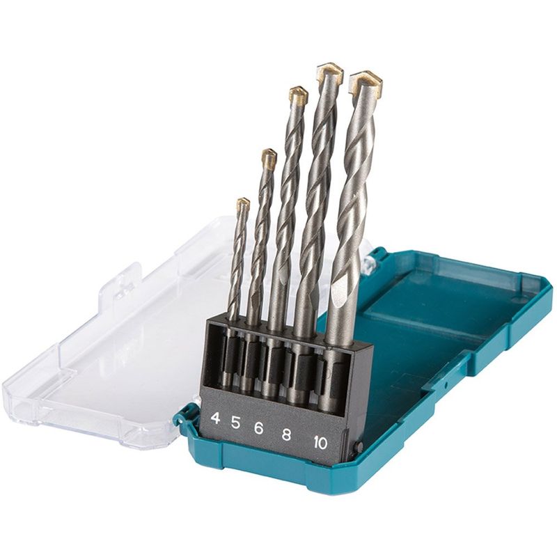 jogo de 5 peças brocas makita para concreto d-72877