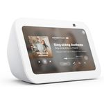 echo show 5 amazon com tela inteligente, alexa+ graves 2x mais potentes som mais nítido branco a-bi