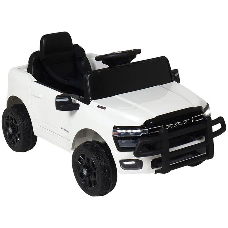 carro elétrico belfix dodge ram 24v branco bel 947201