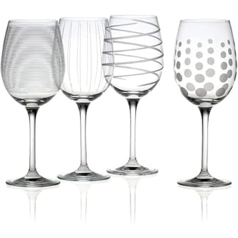 jogo de 4 taças de martini mikasa para vinho 473ml a-bi