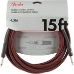 cabo para guitarra fender liso 4,5 metros vermelho a-bi
