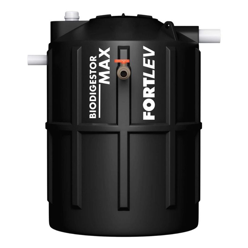 fossa séptica biodigestora fortlev em polietileno max 1500l preto (mp)