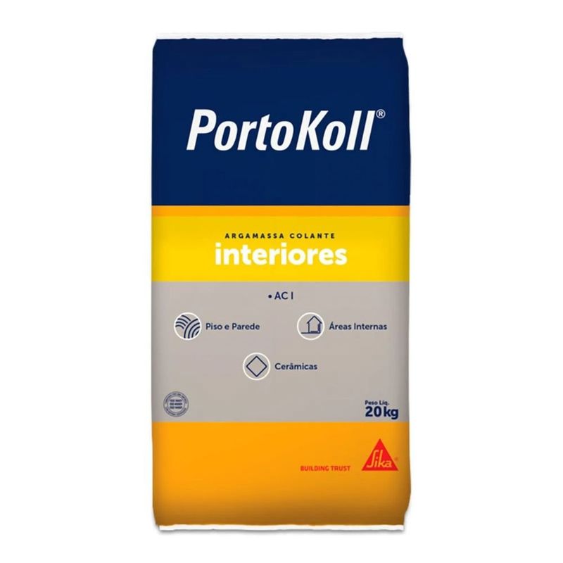 argamassa colante portokoll interiores aci 20kg cinza (mp)