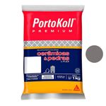 rejunte flexível cerâmica e pedras portokoll 1kg preto (mp)