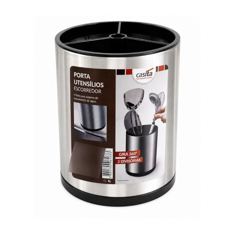 porta utensílios casita escorredor 3 divisórias 9907 (mp)