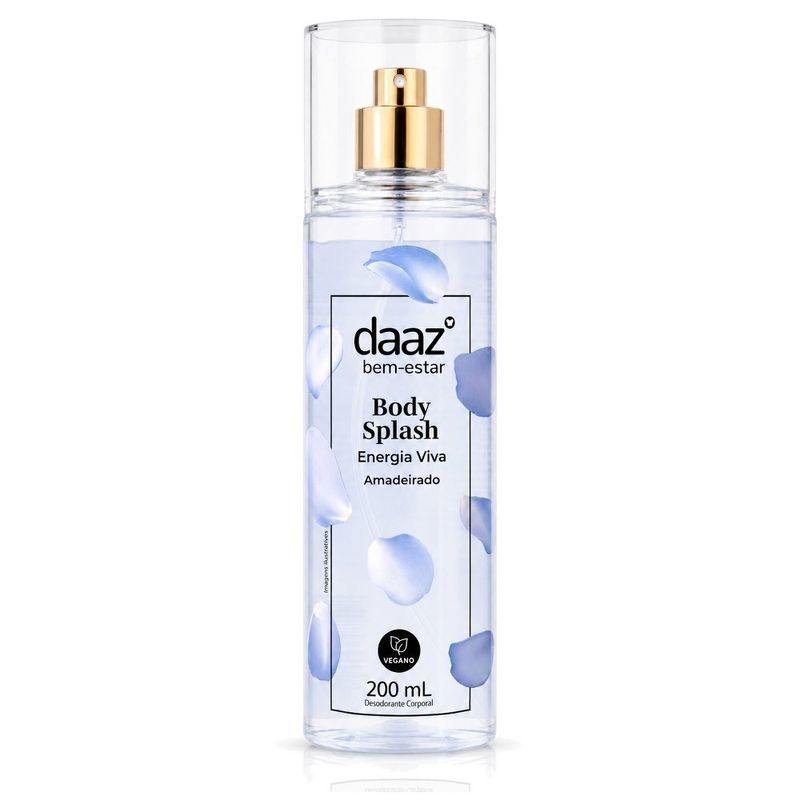 body splash daaz energia viva aromático amadeirado 200ml