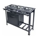fogão 3 bocas industrial tron com forno 091 (mp)