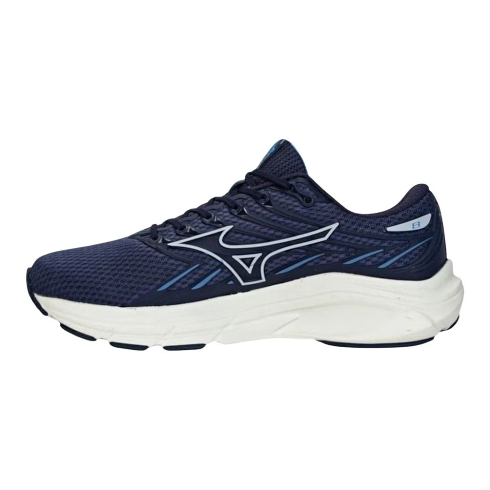 M Tênis Corrida Masculino N°43 Mizuno Jet 8 Azul Marinho (MP)