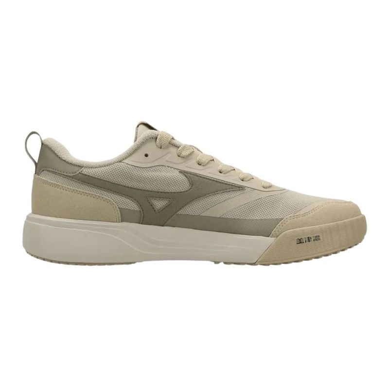 tênis casual masculino n°39 mizuno edo cross bege e musgo (mp)