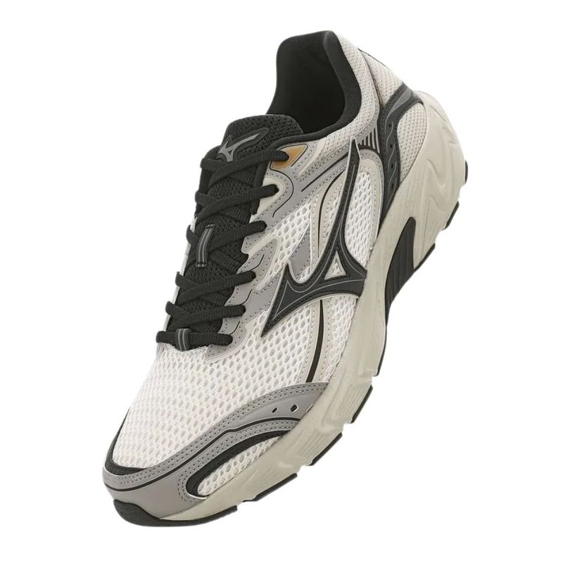 tênis casual masculino n°42 mizuno csd sport cinza e preto (mp)