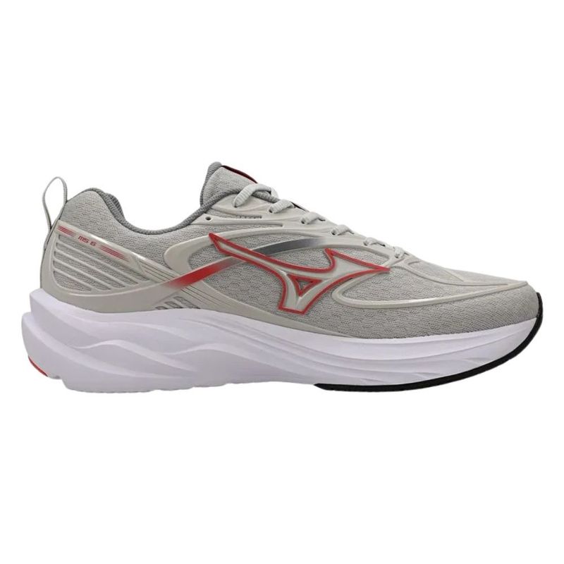 Tênis Corrida Feminino N°38 Mizuno Space 6 Cinza E Laranja (MP)