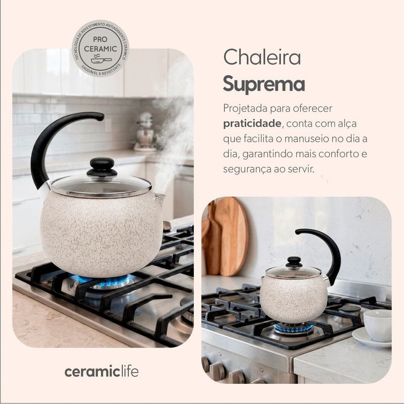 chaleira brinox suprema 2l vanilha 7244/155