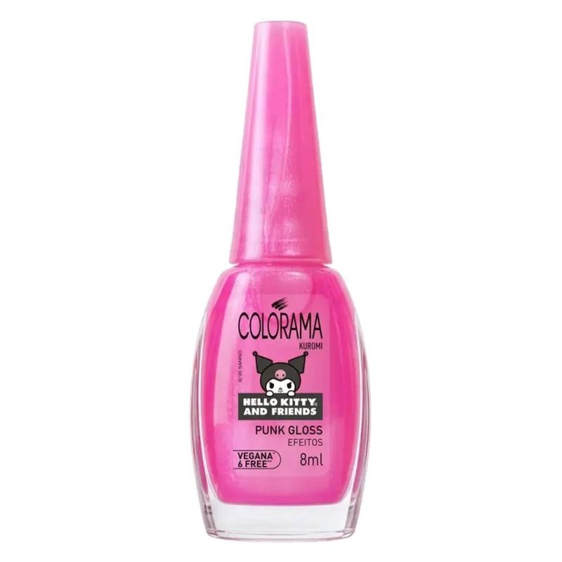 esmalte colorama hello kitty and friends punk gloss 8ml