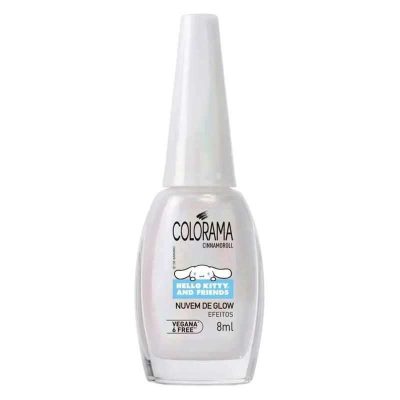 esmalte colorama hello kitty and friendsnuvem glow 8ml