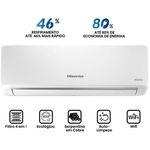 ar-condicionado split 12.000 btus hisense inverter wi-fi frio as-12tw2rld td00/as-12tw2rld00