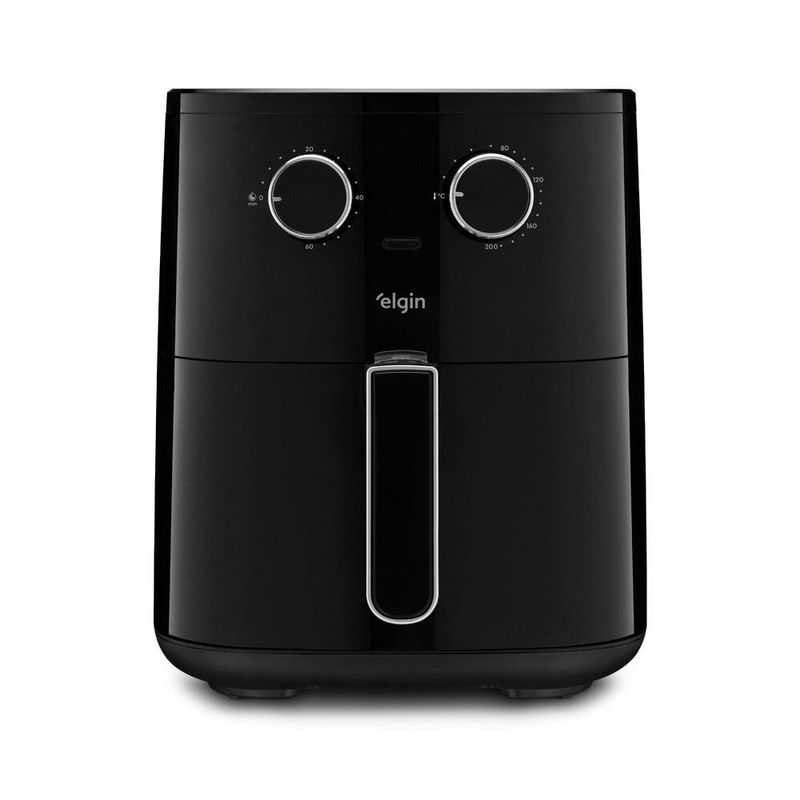 fritadeira air fryer elgin six fry cesto removível 6,5l 1500 watts preto (mp)