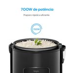 panela de arroz elétrica elgin rizzo ii 10 xícaras 700 watts preto (mp)