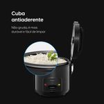 panela de arroz elétrica elgin rizzo ii 10 xícaras 700 watts preto (mp)