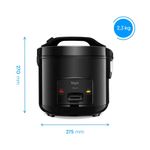 panela de arroz elétrica elgin rizzo ii 10 xícaras 700 watts preto (mp)