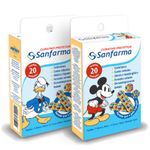 curativo sanfarma mickey e amigos com 20 unidades (mp)