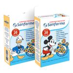 curativo sanfarma mickey e amigos com 10 unidades (mp)