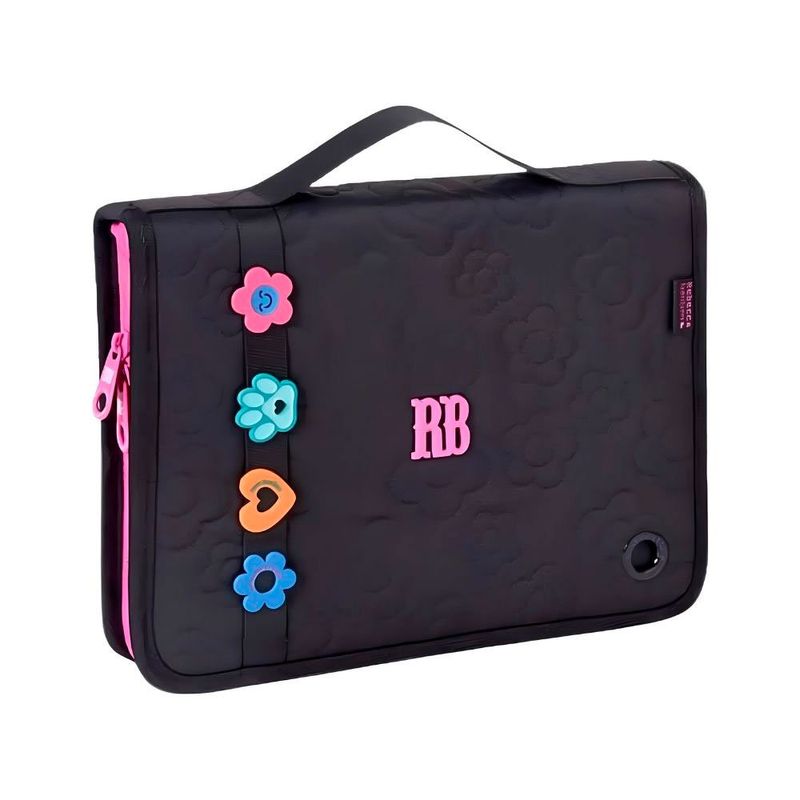 estojo fichário rebecca bonbon 22x16x6cm rb26233 (mp)