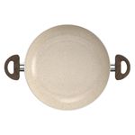 frigideira com tampa wok brinox 3,5 litros 28cm marrom