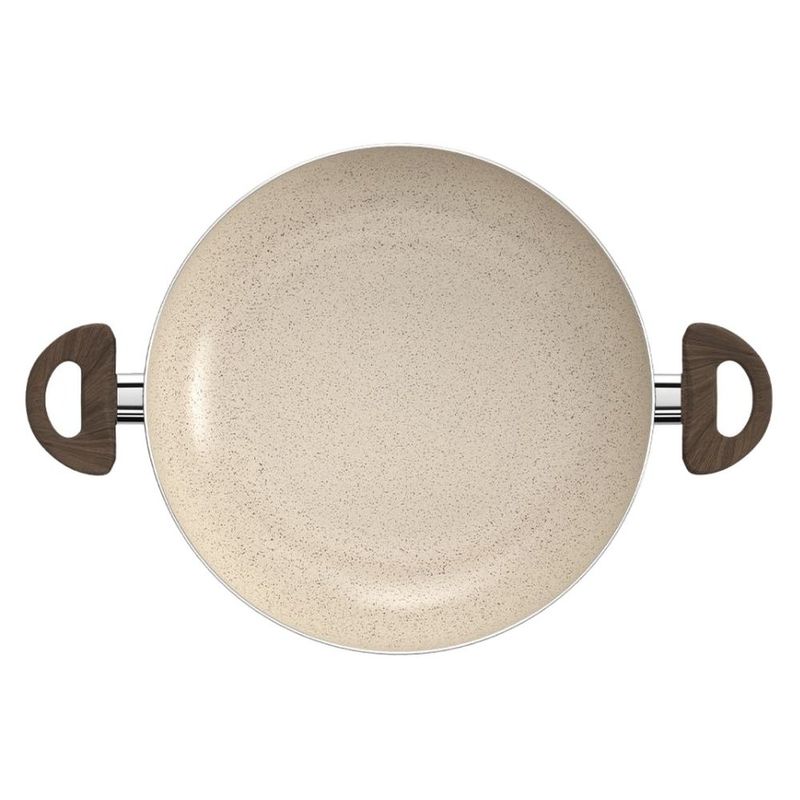 frigideira com tampa wok brinox 3,5 litros 28cm marrom