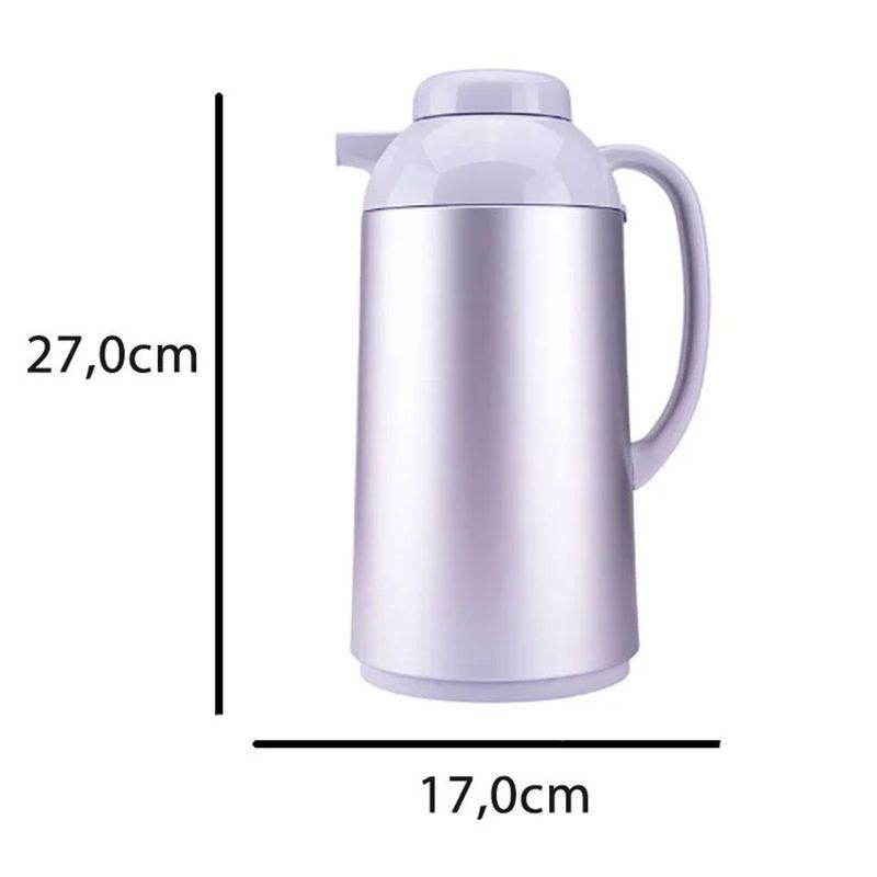 garrafa térmica de mesa zojirushi jewel silver 1l (mp)