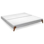 cama americana queen baumon cairo bi-partida 158x198x28cm