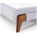 cama americana queen baumon cairo bi-partida 158x198x28cm