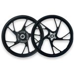 aro liga leve bhd titan 150 esd es/ks freio a tambor 5 pontas pé de galinha preto (mp)